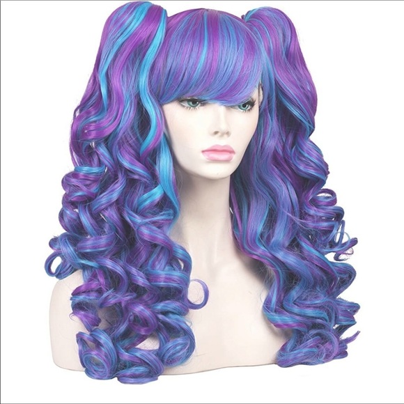 🆕️ Long Curly Cosplay Wig W/ 2 Ponytails - Picture 5 of 8